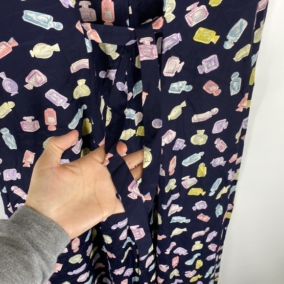 Vintage E.D Michaels By Melanie Drucker Perfume Bottle Navy Blue Dress Size 10 - Picture 8 of 13